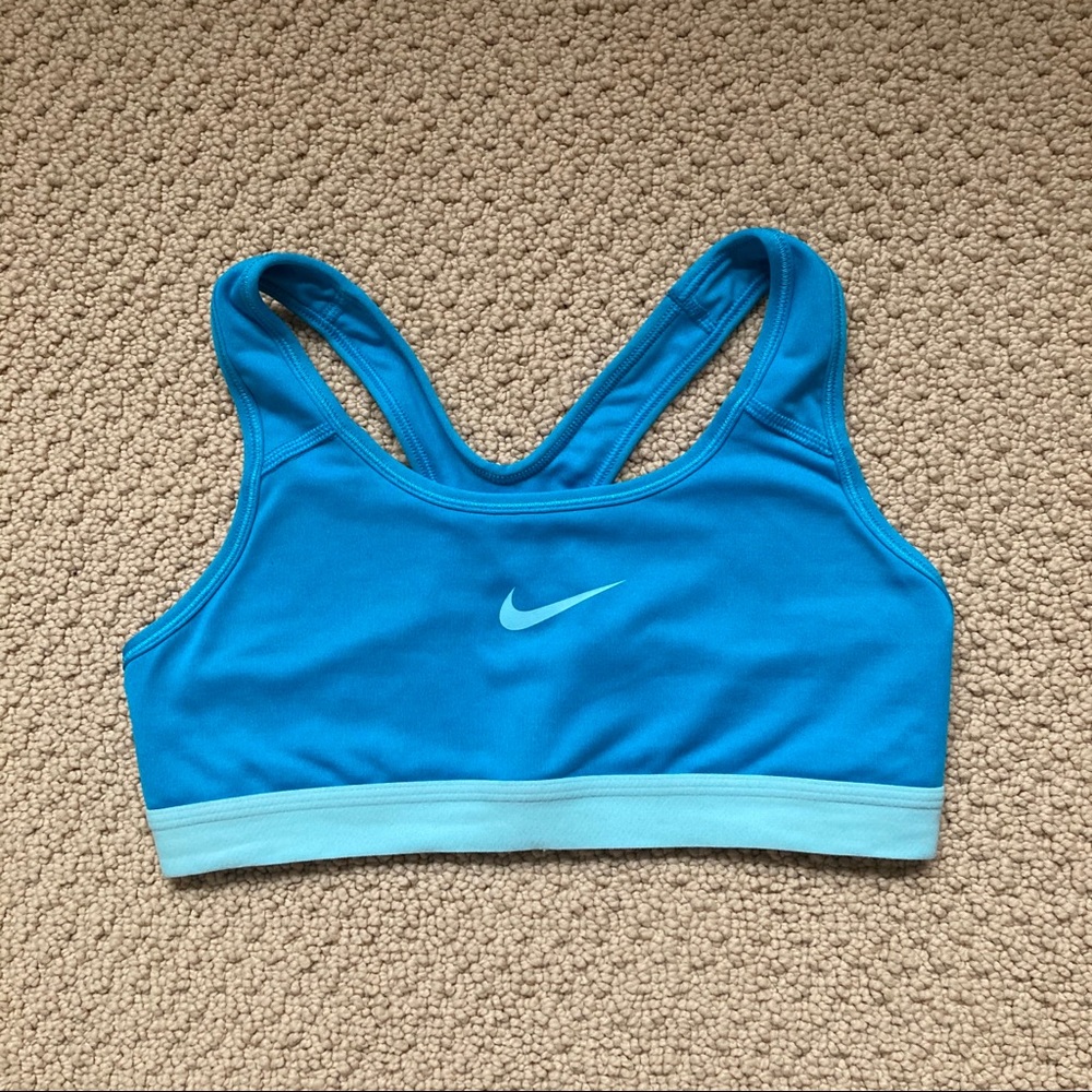 NWOT Nike dri-fit blue turquoise sports bra